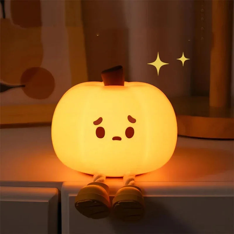 Home Decor Halloween Cute Pumpkin Night Light Lamp