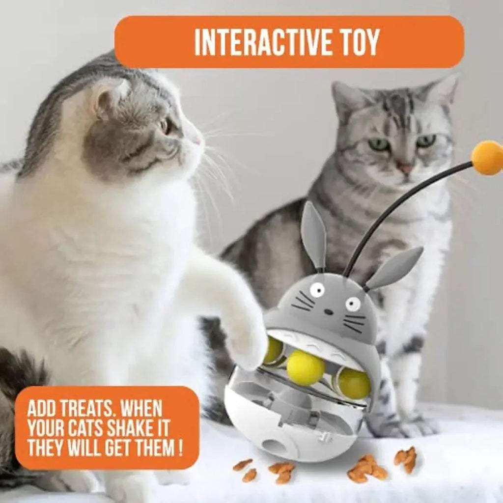 Interactive Cat Feeder Treat Cat Food Dispensing Toys