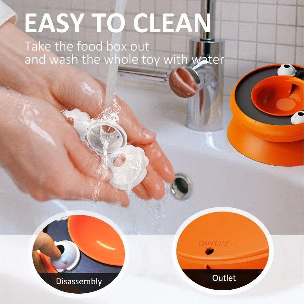 Interactive Puzzle For Cats Slow Food Dispensing Toy For Pets