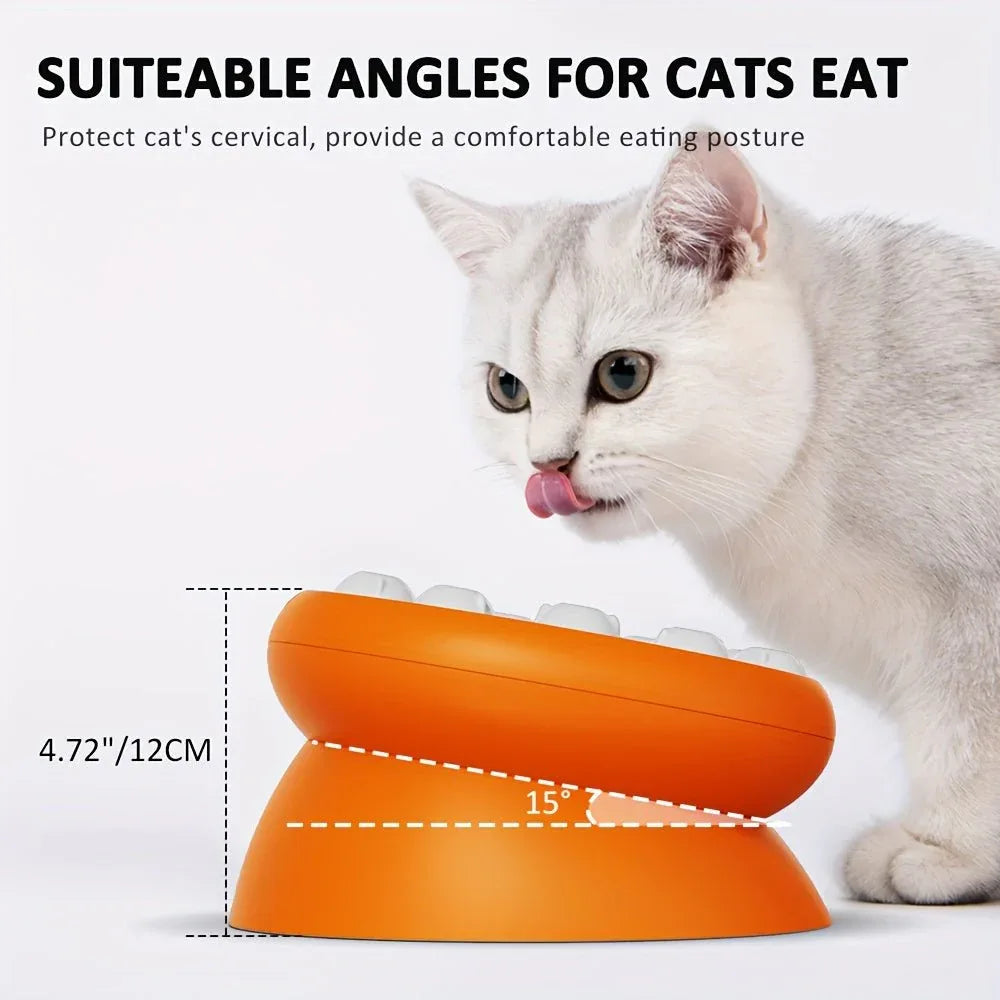Interactive Puzzle For Cats Slow Food Dispensing Toy For Pets