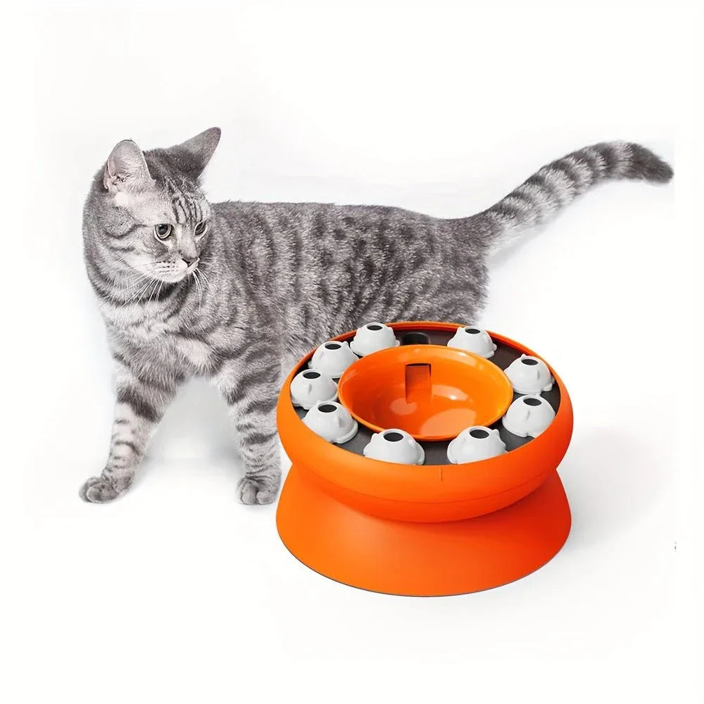 Interactive Puzzle For Cats Slow Food Dispensing Toy For Pets
