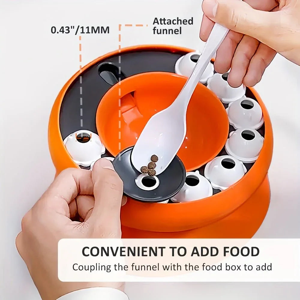 Interactive Puzzle For Cats Slow Food Dispensing Toy For Pets