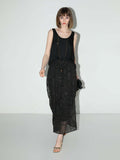 Intricately Embellished Glitter Embroidered Skirt