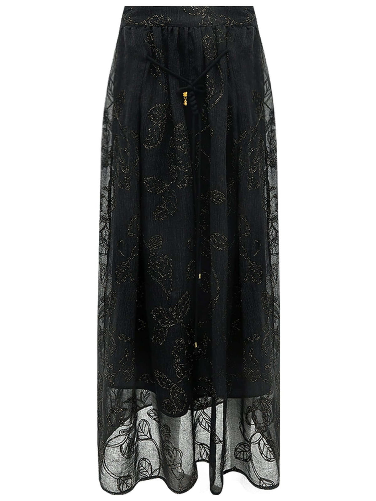 Intricately Embellished Glitter Embroidered Skirt