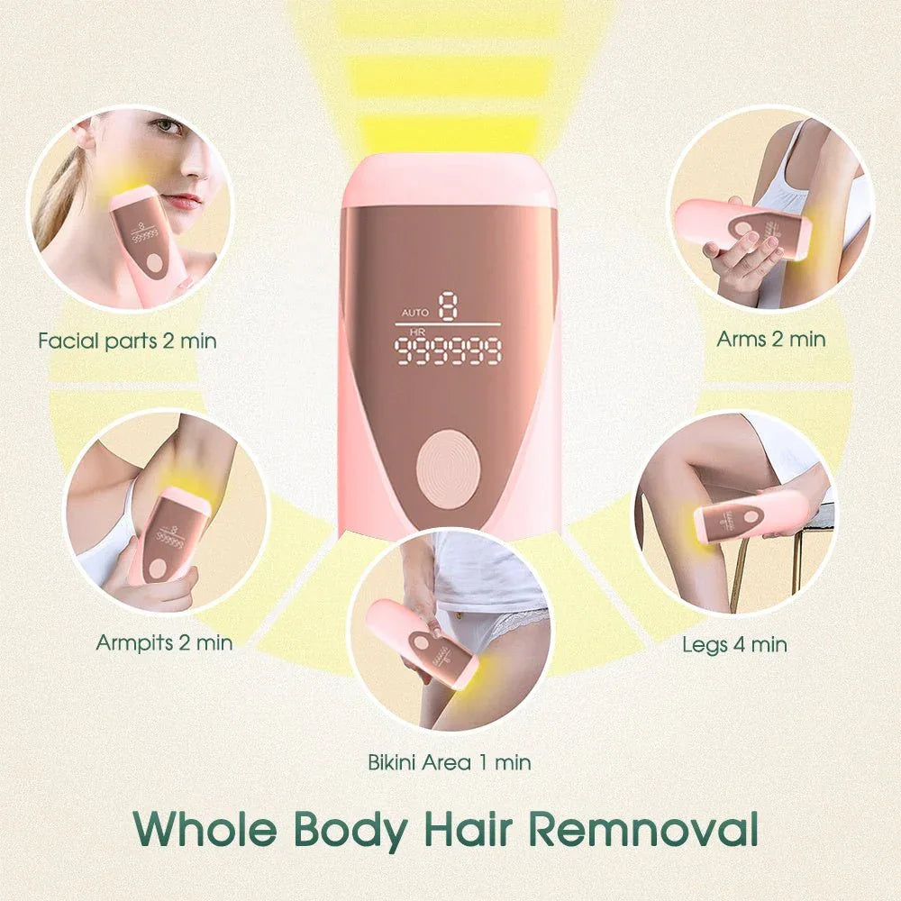 IPL Hair Removal Device With LCD Display