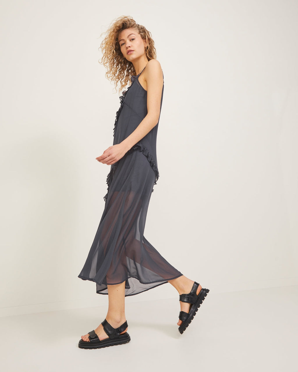 KASSIE LANGES PURE KLEID