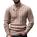Lapel Classic Twisted Pullover Sweaters For Men