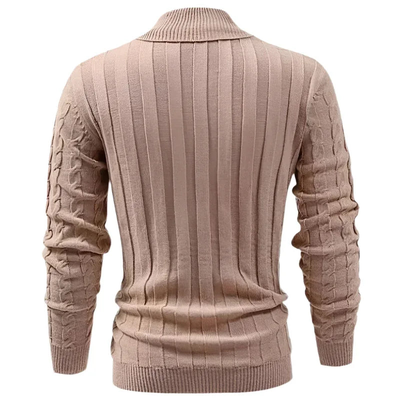 Lapel Classic Twisted Pullover Sweaters For Men