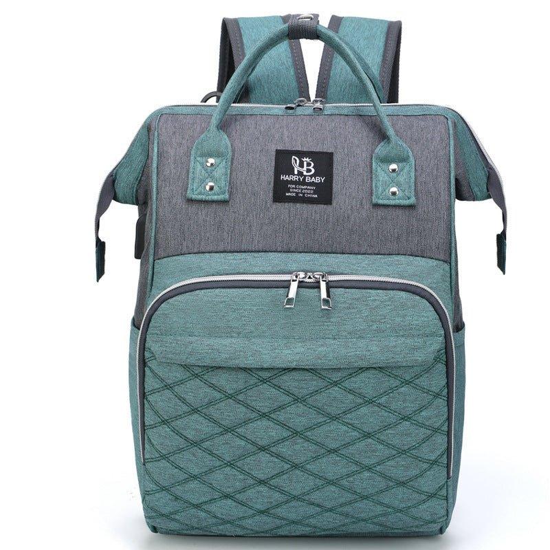 Large Capacity USB Rechargeable Oxford Cloth Diaper Bag