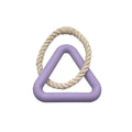 Large Triangular Pull Handle & Bite-Resistant Cotton Rope Pull Ring Funny Interactive Pet Dog Chew Toys