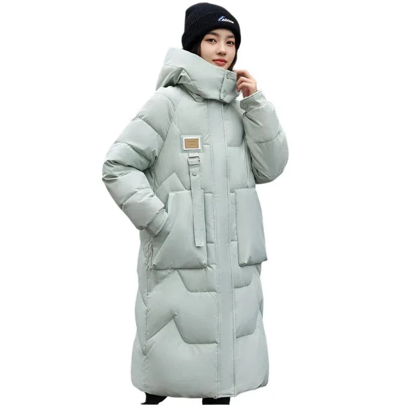 Long Hooded Women's Padded Winter Jacket
