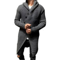 Long Knitted Hooded Sweater For Men