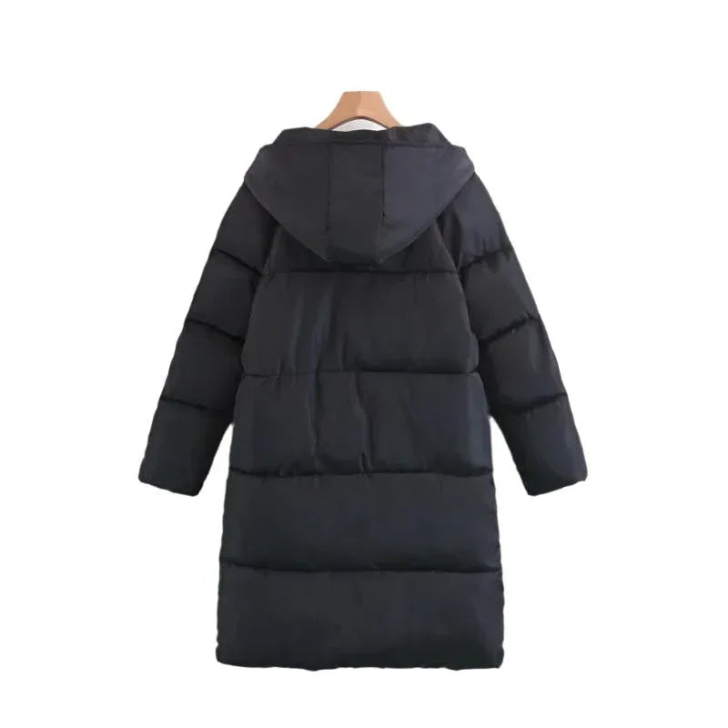 Long Warm Thick Winter Hooded Women's Jackets