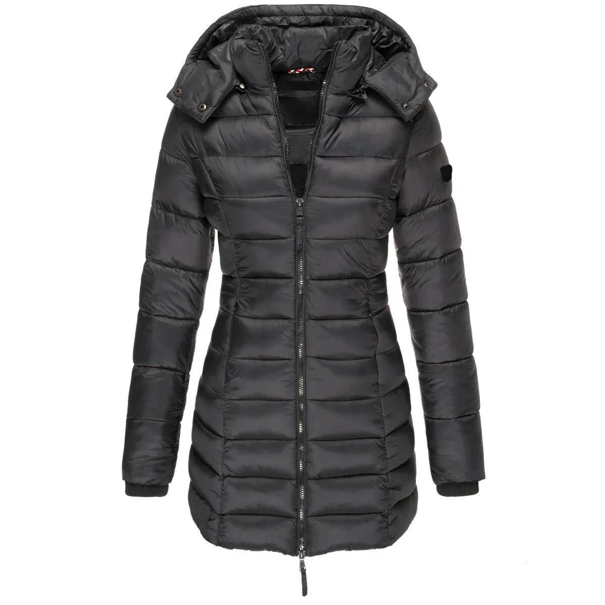Long Warm Women's Quilted Jacket