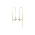 Lustrous Butterfly Gold Earrings-0