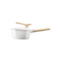 Maple Leaf 18cm White Non-stick Milk Pot - A Touch of Elegance in Your Kitchen-0