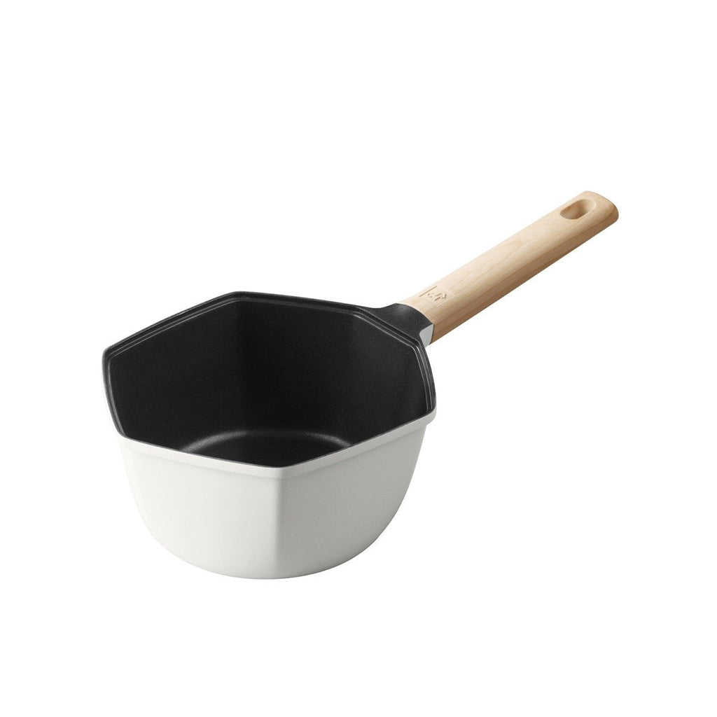 Maple Leaf 18cm White Non-stick Milk Pot - A Touch of Elegance in Your Kitchen-3