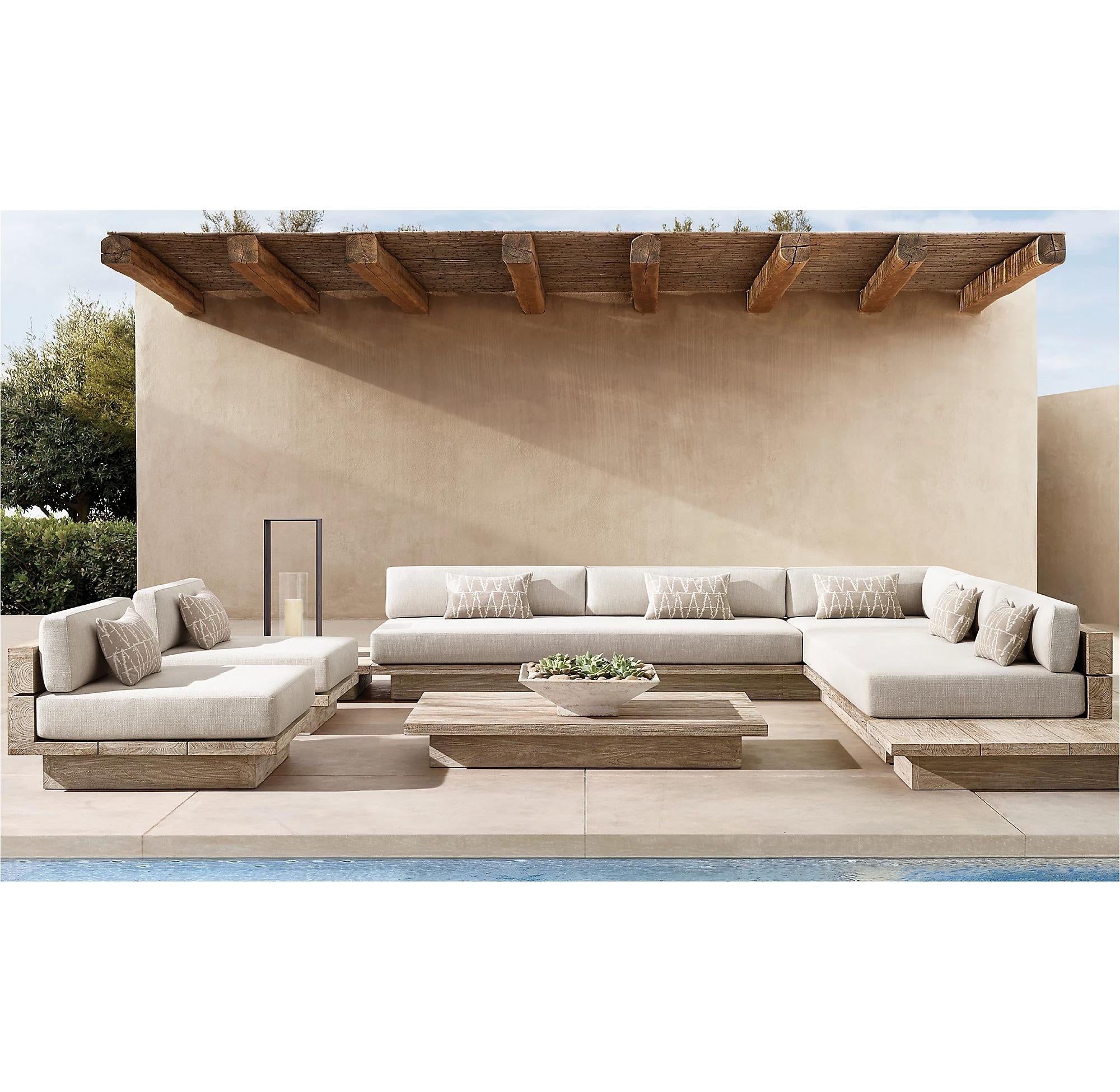 Menorca Island Teak Mocha Sofa-1