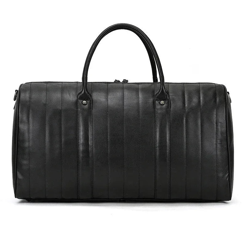 Men's Black Shoulder Traveling Bag