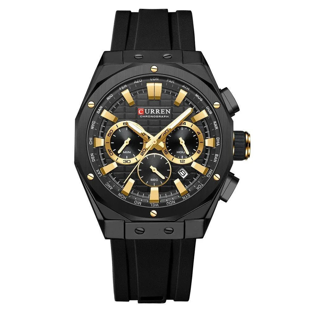 Men's Calendar Quartz Business Watch