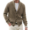 Men's Cotton Blend Loose Fit Buttoned Sweater