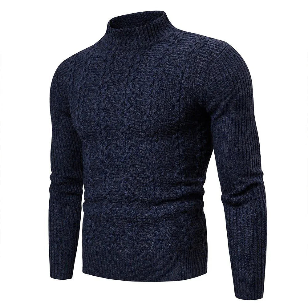 Men's Fashion Trend Twisted Long-Sleeved Casual Sports Sweater