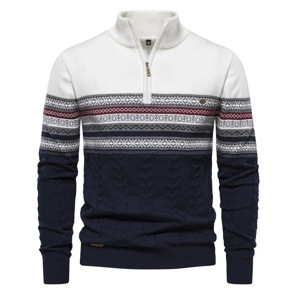 Men's Fashionable Stand-Up Collar Sweater