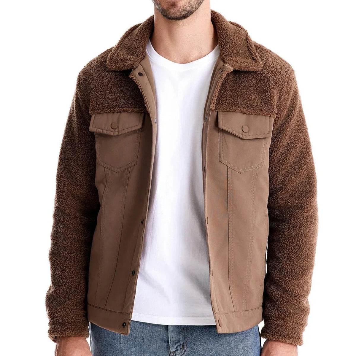 Men's Fleece Jacket Fashionable Winter & Autumn Coat