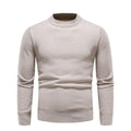 Men's Fleece-Lined Thick Round Neck Sweater