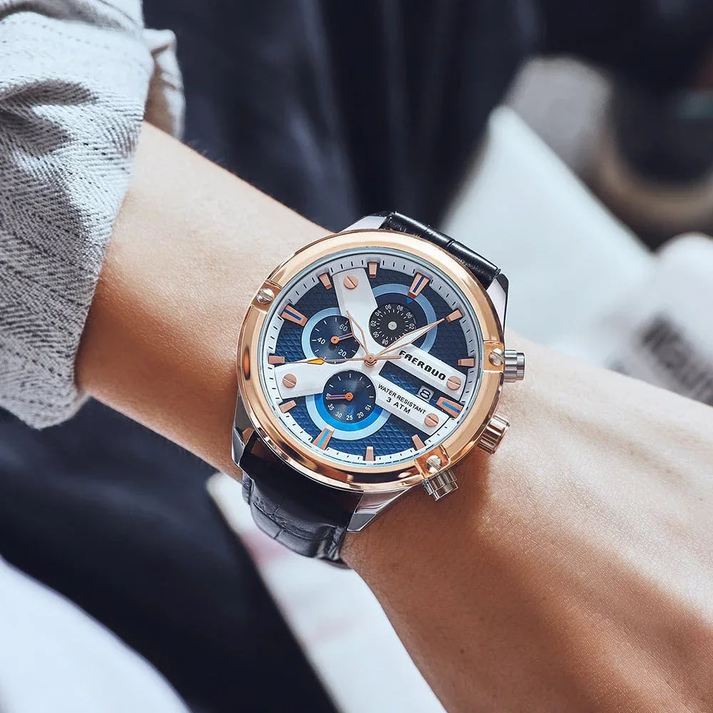 Men's Multifunctional Business 30M Waterproof Watches