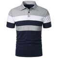 Men's Short Sleeve Polo Shirt With Three Stripes
