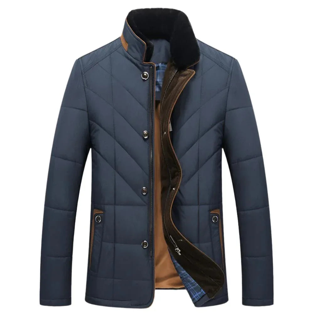 Men's Stand-Up Collar Padded Winter Autumn Jacket