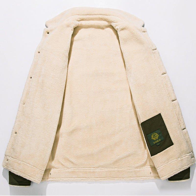 Men's Thick Velvet Winter Denim Jacket