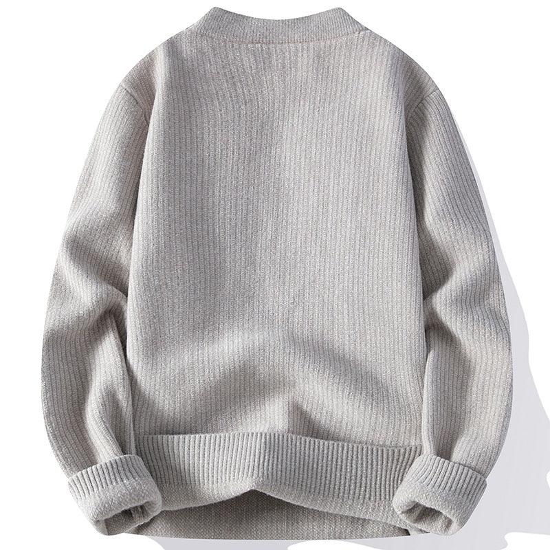 Men's Thickened Contrast Color Autumn And Winter Sweaters