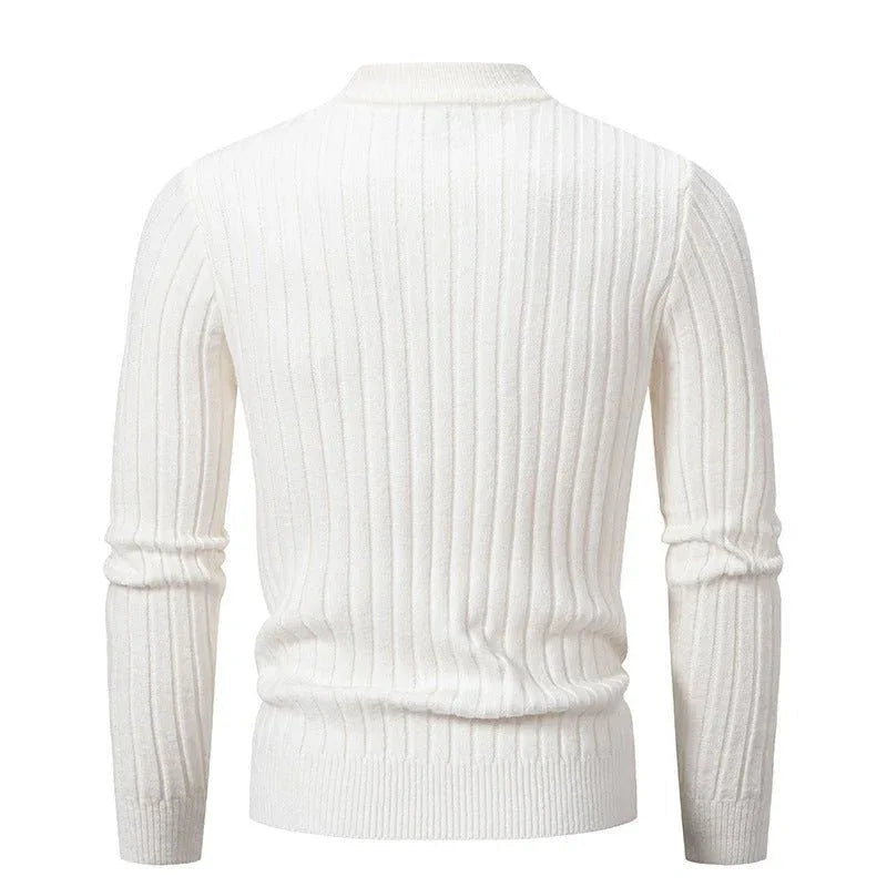Men's Twisted Round Neck Pullover Leisure Sweaters