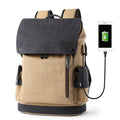 Men's USB Charging Polyester School Work Bag Backpack