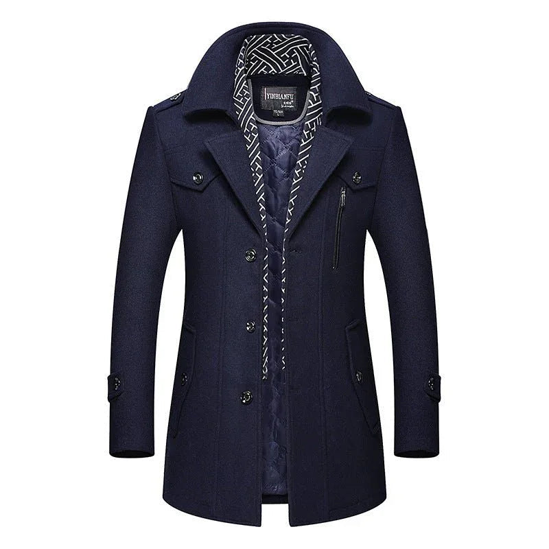Men's Winter Autumn Dorchester Peacoat Wool Coat