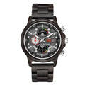 Men's Wooden Quartz Multifunctional Luminous Watch