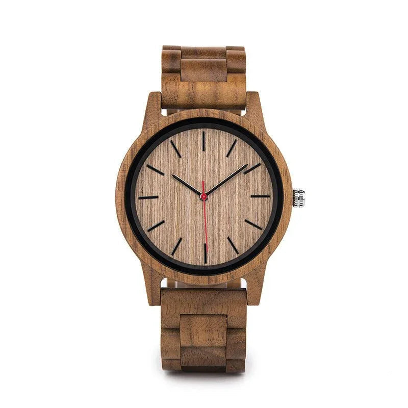 Men's Wooden Waterproof Quartz Watch