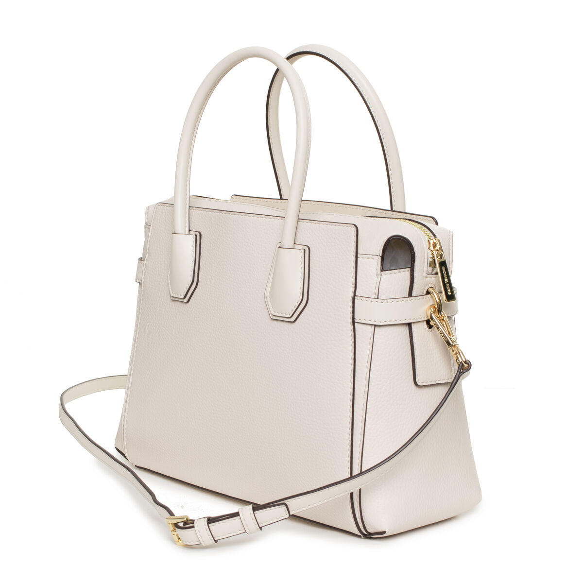Michael Kors Handväska Mercer Premiumlader Subtil Beige