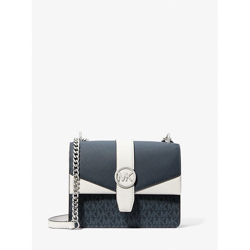 Michael Kors Axelväska Voyager Diskret Logotyp Blå