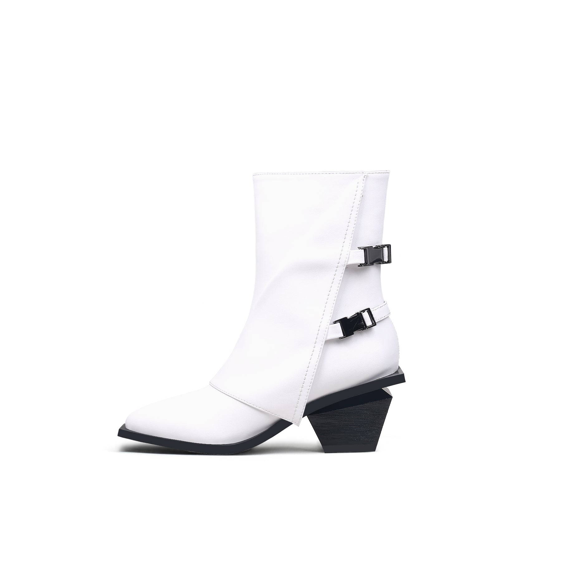 Modern Buckled Boots-5