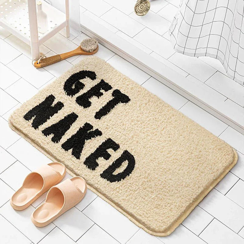 Modern Minimalist Bathroom Water Absorbent Floor Mat Rug