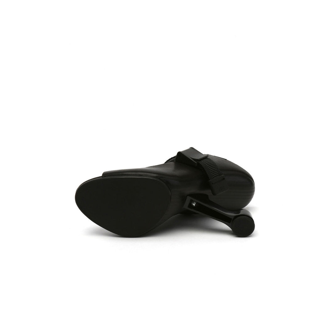 Open Toe Multi Strap Heel-Less Pumps-3