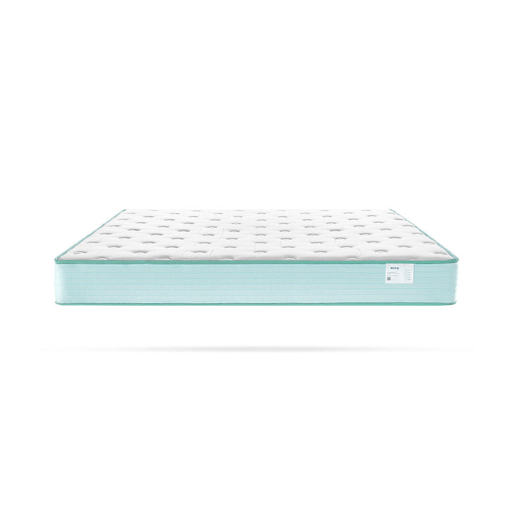 Organic Solid Wood Bed with Mattress Set-4