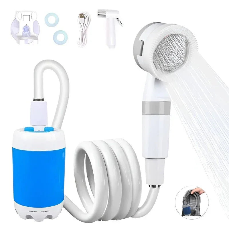 Outdoor Portable Electric Camping Shower With 5000mAh Rechargeable Battery