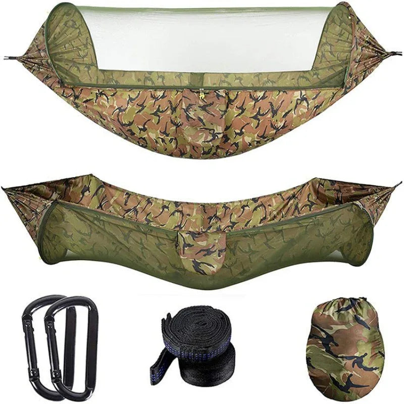 Outdoor Quick Assembled Camping Outdoor Hammock & Mosquito Net