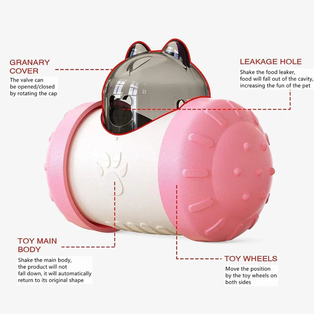 Pet Dog Cat Interactive Treat Food Dispensing Toy