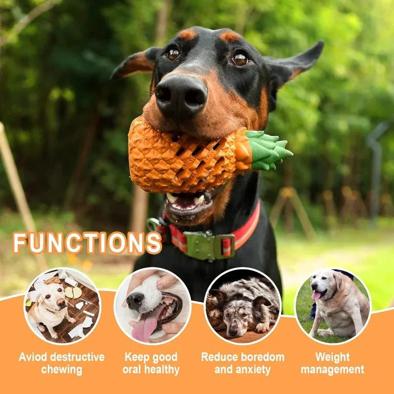 Pineapple Dog Chew Toys For Large & Agressive Dog Breeds