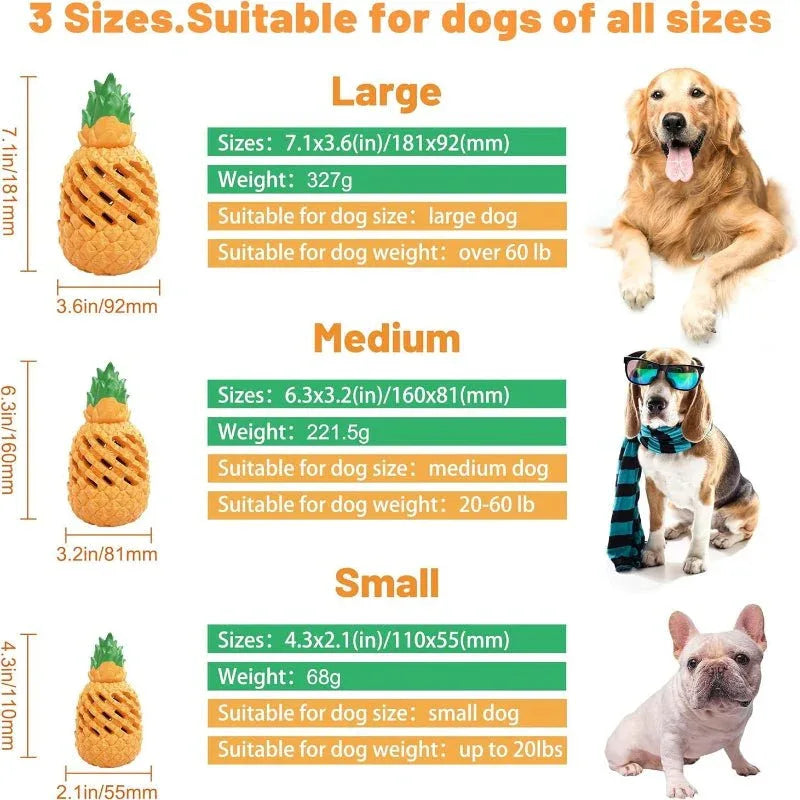 Pineapple Dog Chew Toys For Large & Agressive Dog Breeds